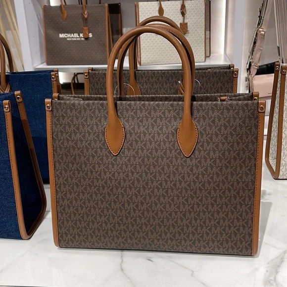 Michael Kors "Mirella" MD EW Tote Brown Shoulder Bag - 35F2G7ZT2B - Picture 6 of 16